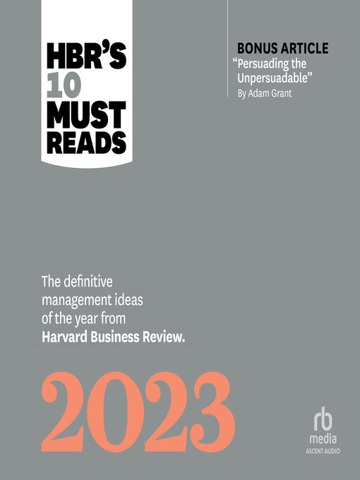 Title details for HBR's 10 Must Reads 2023 by Harvard Business Review - Available